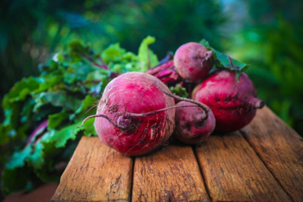 Four beetroots