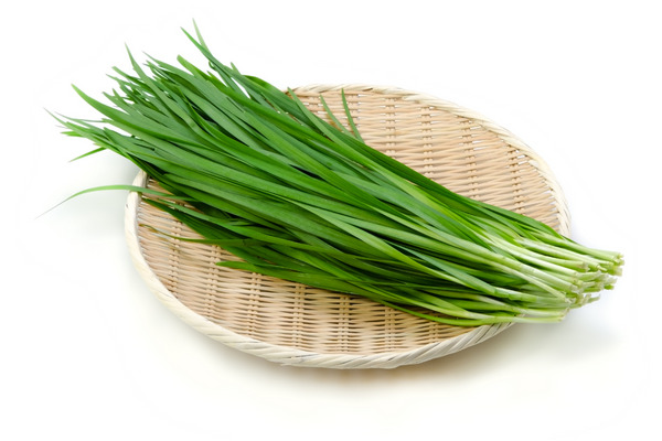 a plate of chives
