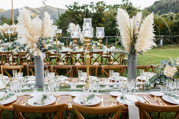 pampas grass for wedding decoration