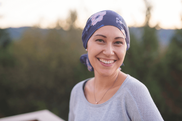 a woman with cancer